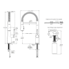 Pfister Raya Culinary Pull-Down Faucet - Image 2