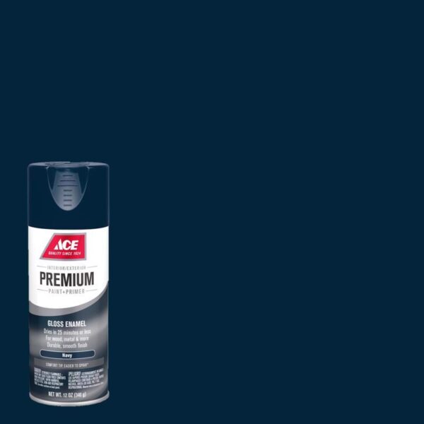 Ace Premium Spray Paint Gloss Navy - Image 2