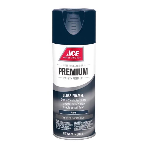 Ace Premium Spray Paint Gloss Navy