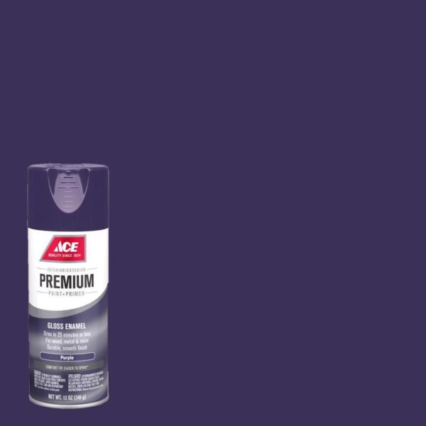 Ace Premium Spray Paint Gloss Purple - Image 2