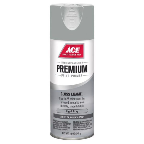 Ace Premium Spray Paint Gloss Light Grey