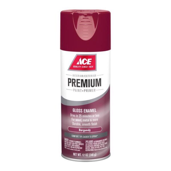 Ace Premium Spray Paint Gloss Burgundy