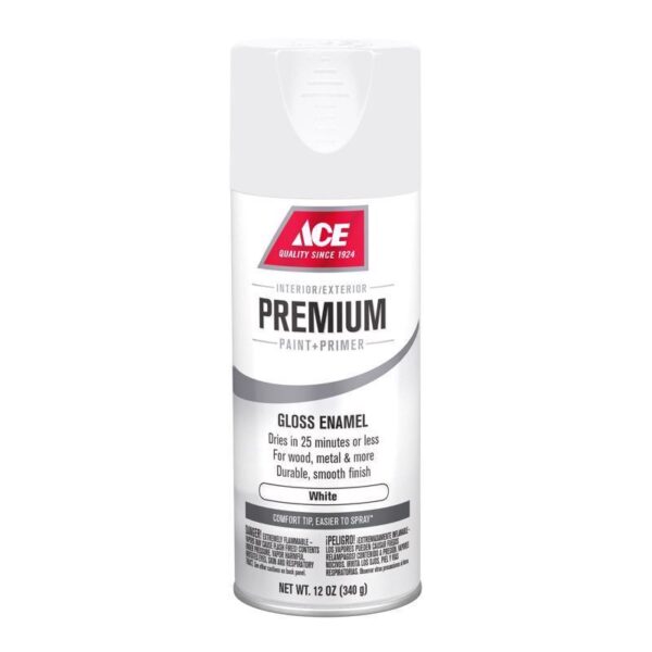 Ace Premium Spray Paint Gloss White