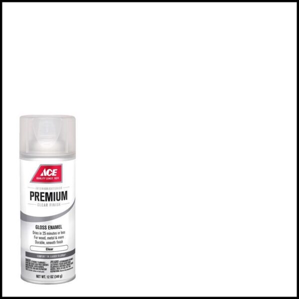 Ace Premium Spray Paint Gloss Clear - Image 2