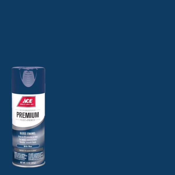 Ace Premium Spray Paint Gloss Brite Blue - Image 2