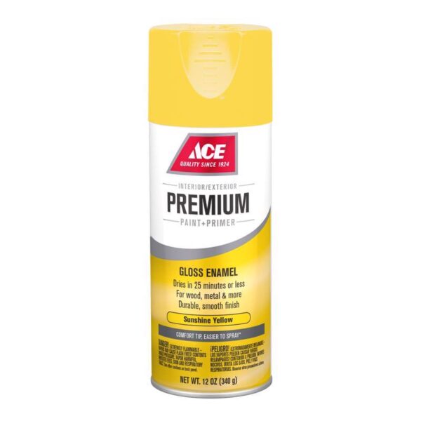 Ace Premium Spray Paint Gloss Sunshine Yellow