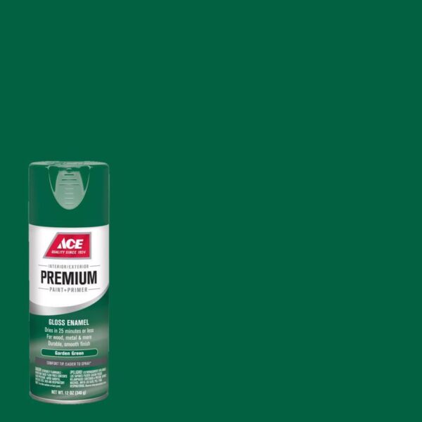 Ace Premium Spray Paint Gloss Garden Green - Image 2