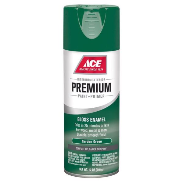 Ace Premium Spray Paint Gloss Garden Green