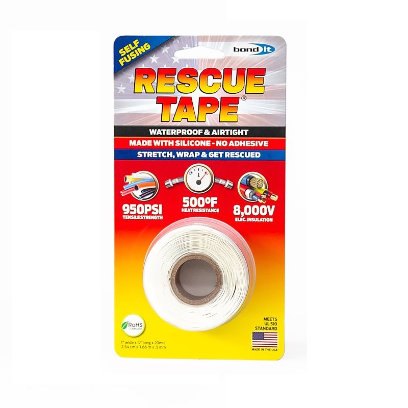 Rescue Tape White 1"x 12'