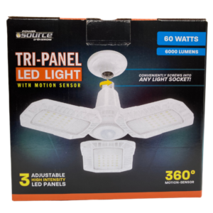 Tri-Panel LED Motion Sensor Light 60W