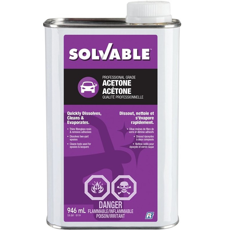 Solvable Acetone 946mL